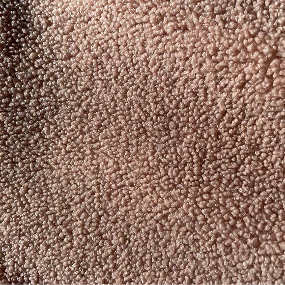 Sherpa Knubbly Textured Dusty Pink Rose Blush Crewneck Pullover Sweater - Picture 7 of 7